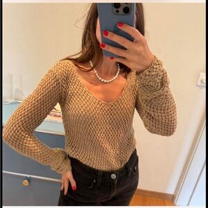 By Malene Birger Mesh/fishnet top